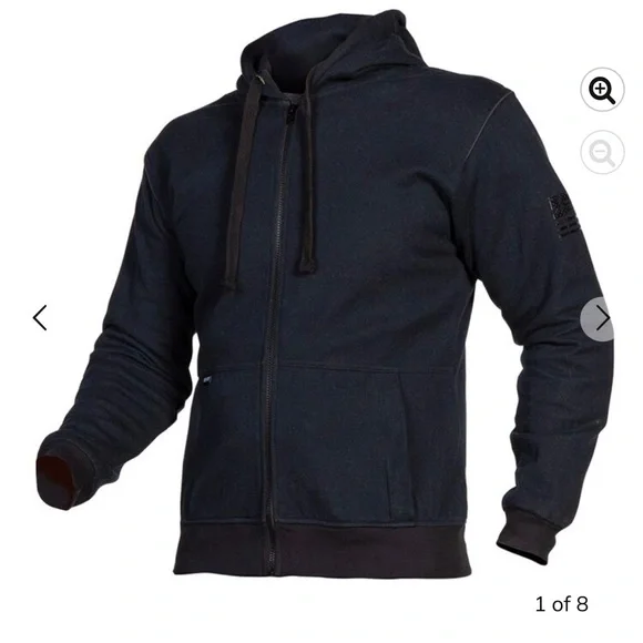 Street & Steel Kickstarter large black Motorcycle jacket - Picture 1 of 4